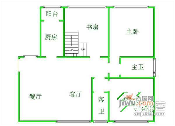 龙湖三千城4室2厅2卫137㎡户型图