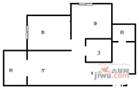 双楠忆景2室2厅1卫95㎡户型图
