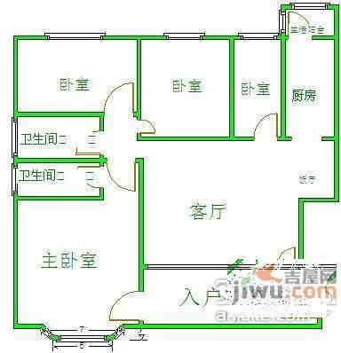 蓝光诺丁山4室2厅2卫164㎡户型图