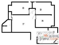 和贵久居福3室2厅1卫105㎡户型图