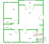 翡翠城三期3室2厅1卫户型图