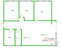 新城市广场3室2厅1卫88㎡户型图