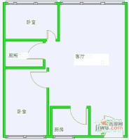 新城市广场2室1厅1卫72㎡户型图