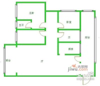 新城市广场3室2厅2卫120㎡户型图