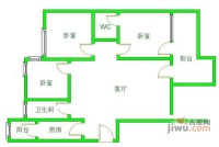 蓝光富丽锦城3室2厅2卫130㎡户型图