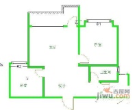 蓝光富丽锦城2室2厅1卫96㎡户型图