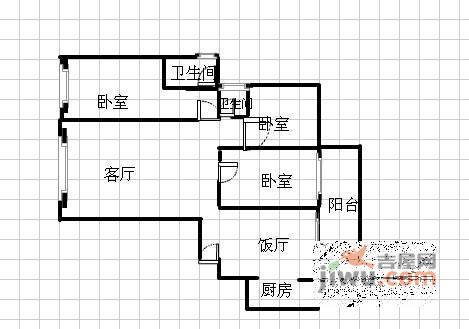 春天大道3室2厅2卫163㎡户型图