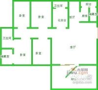 南苑A区4室3厅2卫203㎡户型图