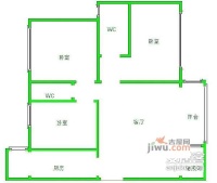 浅水半岛B区3室2厅2卫408㎡户型图