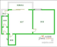 浅水半岛B区1室1厅1卫68㎡户型图