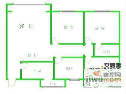 王府花园(高新)3室2厅2卫172㎡户型图