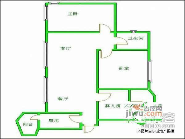 华润尚云庭3室2厅1卫103㎡户型图