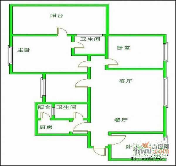 华润尚云庭4室2厅2卫140㎡户型图