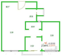 置信丽都花园城A区2室2厅1卫103㎡户型图