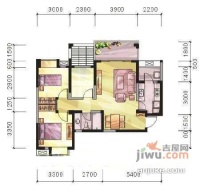 华润翡翠城4期3室2厅1卫89㎡户型图