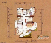 中华名园4室3厅2卫200㎡户型图