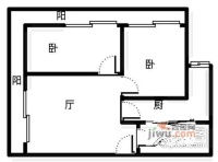 天鹅湖花园2室1厅1卫104㎡户型图