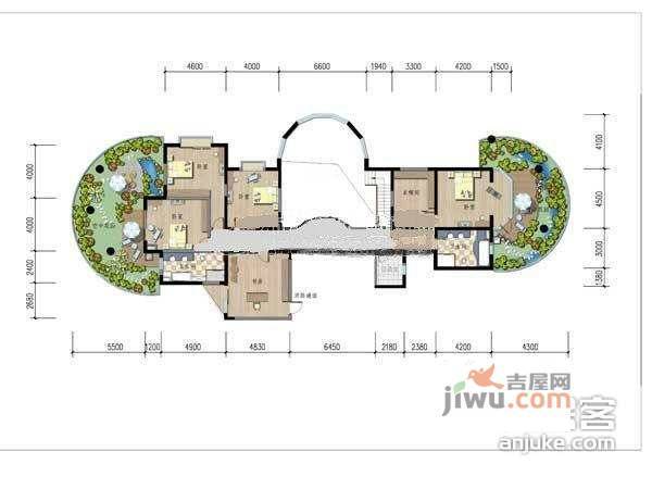 天鹅湖花园5室3厅3卫747㎡户型图