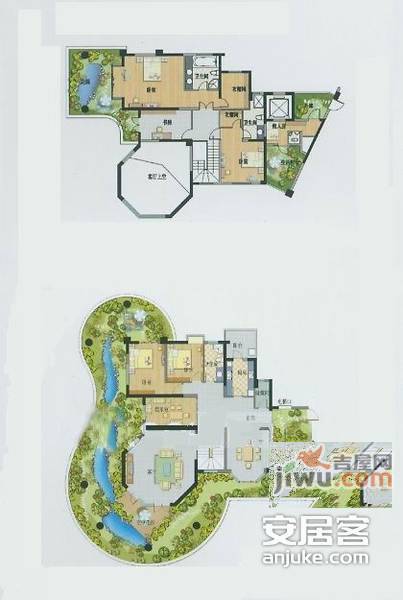 天鹅湖花园6室3厅4卫727㎡户型图