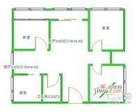 同顺公寓3室2厅2卫135㎡户型图