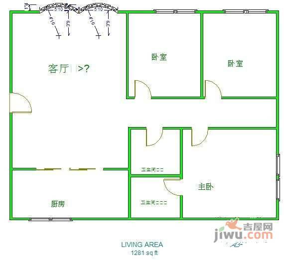 和睦人家3室2厅2卫135㎡户型图