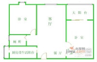 新和理想家2室2厅1卫88㎡户型图