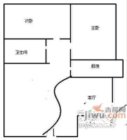 香木林花园2室1厅1卫78㎡户型图