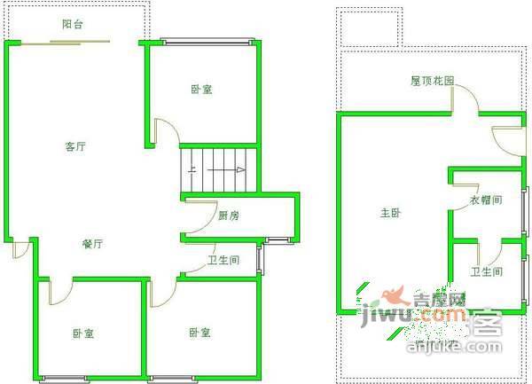 瀚林花园4室2厅2卫户型图