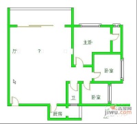 上道西城3室2厅1卫99㎡户型图