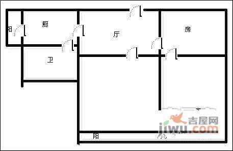 西子香荷3室1厅1卫89㎡户型图