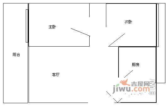 大庆蜀苑3室2厅1卫108㎡户型图