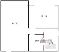 欧波罗1室1厅1卫户型图