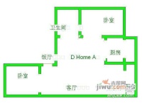 欧波罗2室1厅1卫97㎡户型图