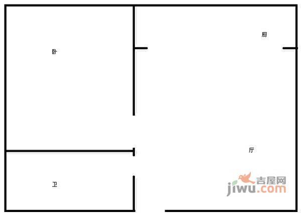 欧波罗1室1厅1卫户型图