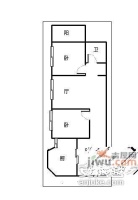 中兴路小区2室2厅1卫88㎡户型图