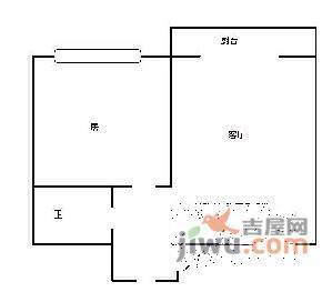 柑子村2室1厅1卫户型图