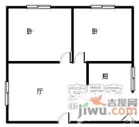 五里店小学教师集资楼2室1厅1卫户型图