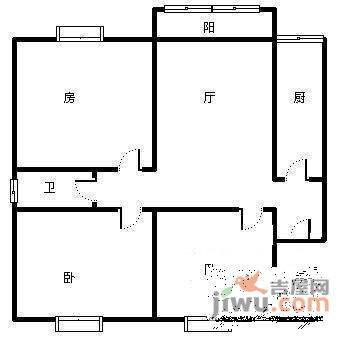 三院集资房3室2厅1卫户型图