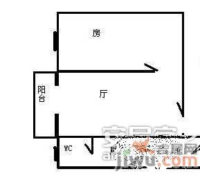 天龙居1室1厅1卫户型图