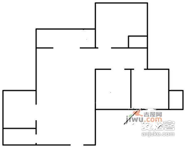 中瀚名苑4室2厅2卫161㎡户型图