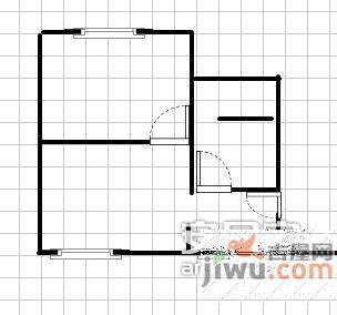 探矿厂家属区1室1厅1卫户型图