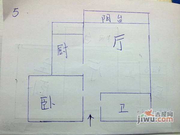 丰业小区2室2厅1卫83㎡户型图