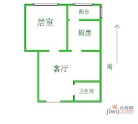 万凯新都会1室1厅1卫户型图