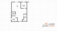 领事巷社区3室2厅1卫95㎡户型图