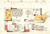 海棠溪2室2厅1卫65㎡户型图