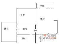 华龙小区1室1厅1卫户型图