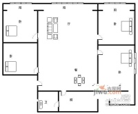 石杨路小区4室2厅1卫户型图