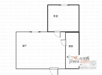 凌云阁1室1厅1卫59㎡户型图