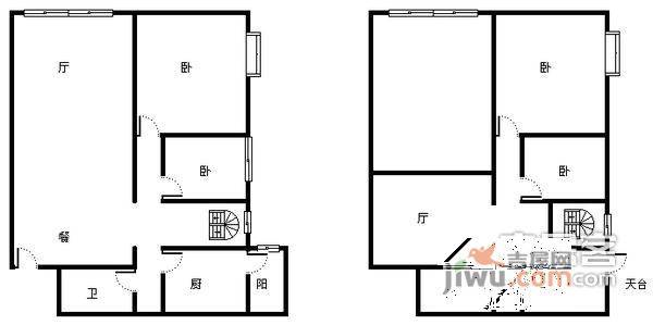 江南花苑4室2厅2卫200㎡户型图