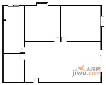 江南花苑2室2厅1卫93㎡户型图